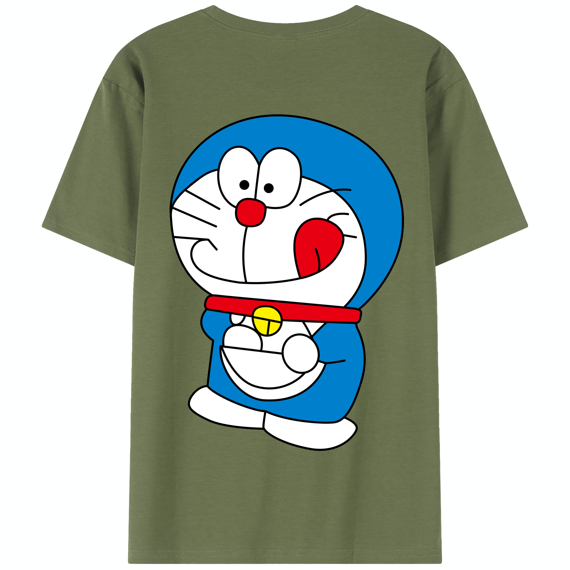 （画像用） ドラえもん Doraemon 綿100％半袖Tシャツ（背面プリント）